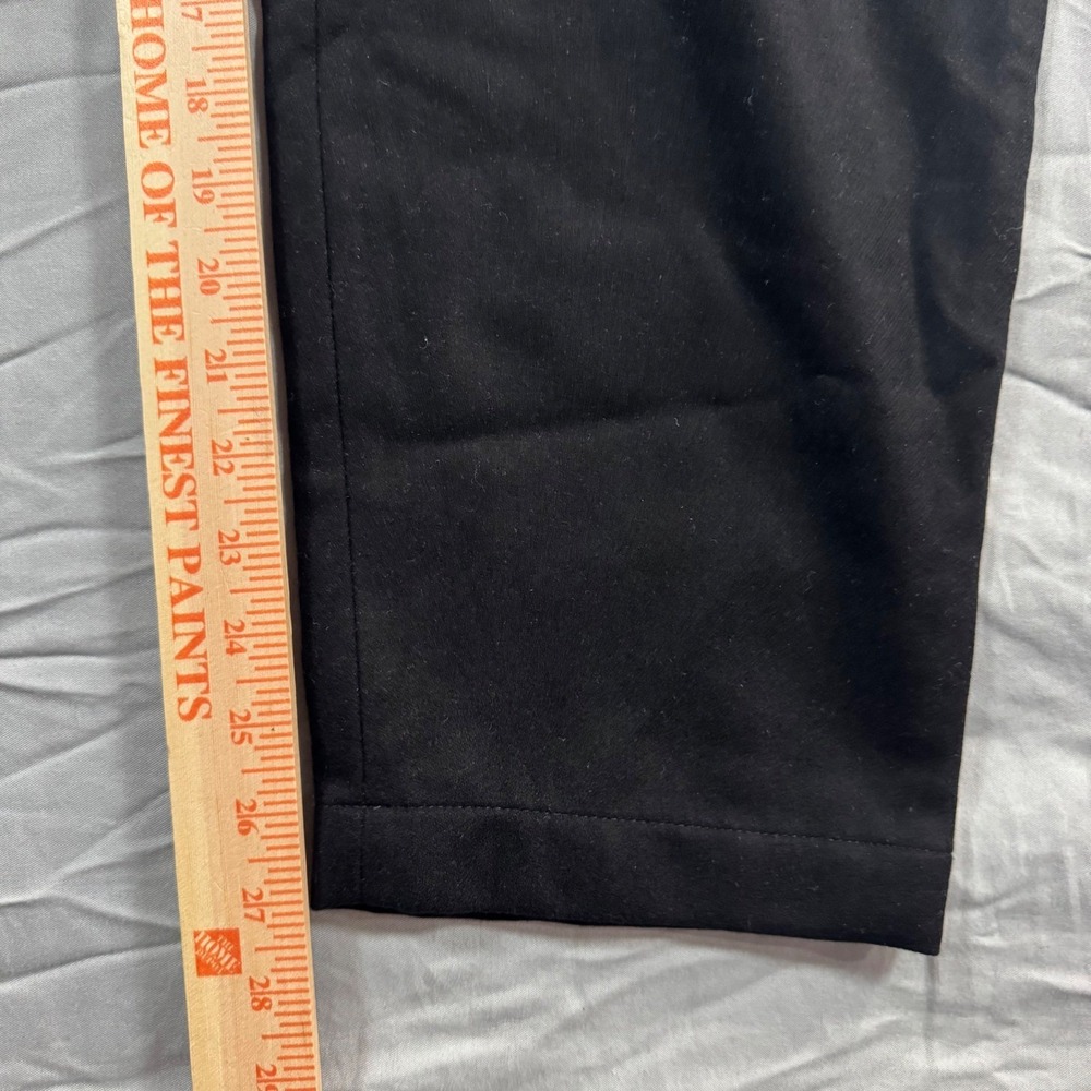 NWT Eileen Fisher Soft Wool Flannel Tapered Ankle Pants Black Women's 1X $228 - Picture 8 of 10
